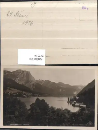 227514,Salzkammergut Grundlsee Partie