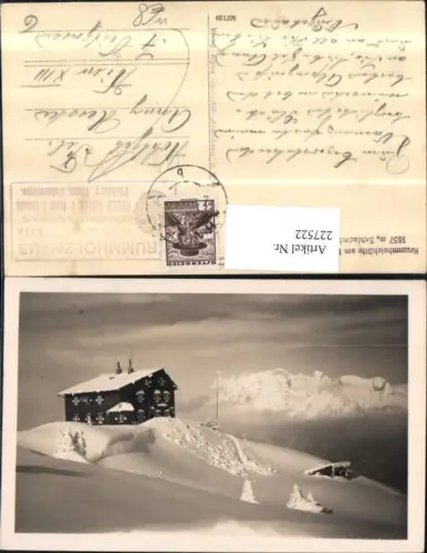 227522,Krummholzhaus Berghütte am hauser Kaibling b. Haus i. Ennstal Pächter Thomas Scharfetter Winterbild