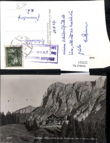 227527,Gesäuse Mödlingerhütte Berghütte auf d. Treffneralpe m. Kaibling b. Admont