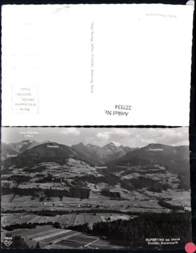 227534,Ruperting b. Haus i. Ennstal Totale Gumpental Gumpenberg Seewigtal Petersberg Höchstein Hohe Wildstelle