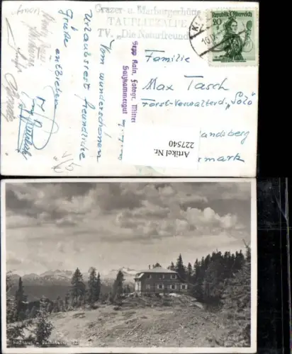 227540,Hollhaus m. Dachstein Berghütte b. Ramsau b. Schladming pub Sepp Kain Mitterndof