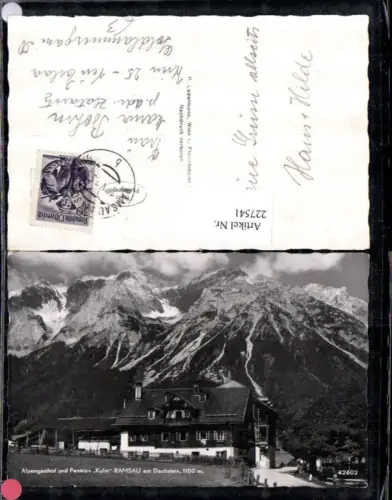 227541,Alpengasthof u. Pension Kulm b. Ramsau am Dachstein Bergkulisse