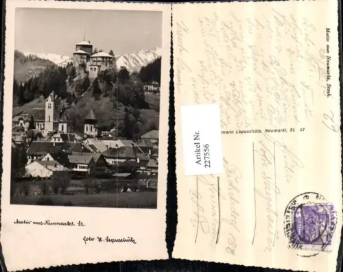227556,Motiv aus Neumarkt i. d. Steiermark Teilansicht Burg