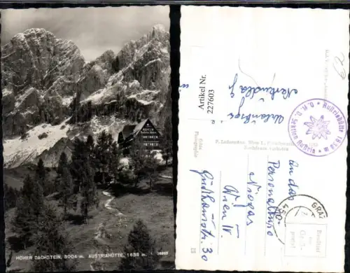 227603,Hoher Dachstein Austriahütte Berghütte b. Ramsau Schladming