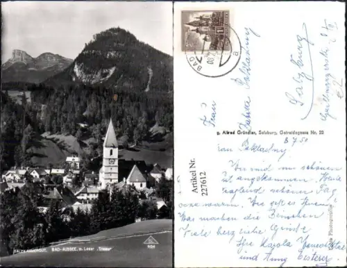 227612,Bad Aussee Teilansicht m. Loser