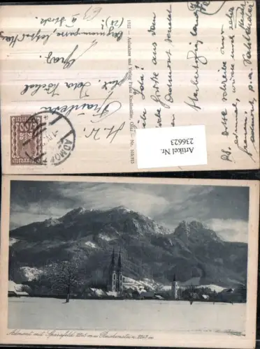 236623,Admont Teilansicht m. Sparafeld u. Reichenstein Winterbild