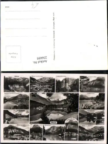236695,Altaussee Totale Salzberg Kirche Trisselwand Loser Strandbad Mehrbildkarte