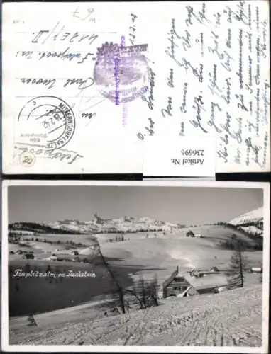 236696,Tauplitzalm b. Tauplitz m. Dachstein Winterbild