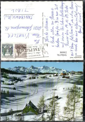 236698,Tauplitzalm b. Tauplitz m. Dachstein Winterbild