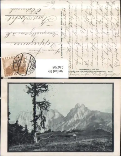 236708,Johnsbacher Reichenstein u. Sparafeld v. d. Treffneralm Partie b. Johnsbach
