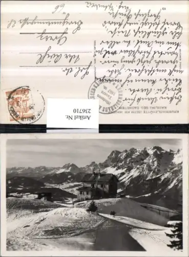 236710,Krummholzhütte Berghütte am Hauser Kaibling geg. Dachstein b. Gröbming