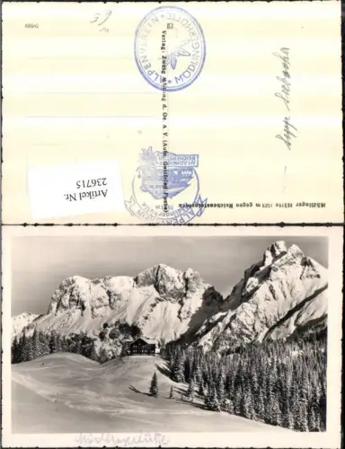236715,Mödlinger-Hütte Berghütte geg. Reichensteinstoek b. Gaishorn am See Winterbild