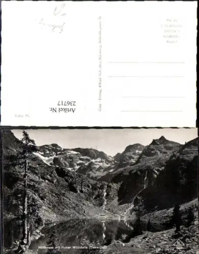 236717,Hüttensee See m. Hoher Wildstelle b. Gröbming Bergkulisse