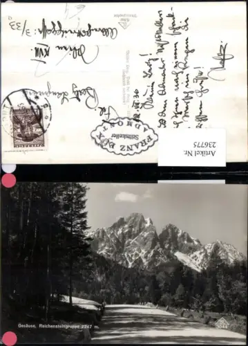 236775,Gesäusestraße Reichensteingruppe Bergkulisse b. Admont