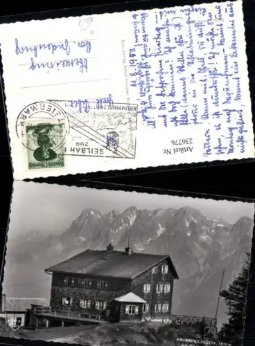 236776,Krummholzhütte Berghütte m. Dachstein Gröbming