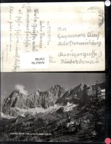 236788,Austria-Hütte Berghütte m. Dachstein b. Ramsau