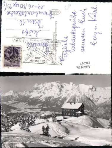 236797,Krummholzhütte Berghütte geg. Dachstein b. Gröbming Winterbild