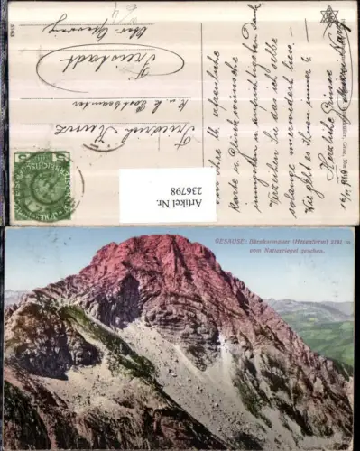 236798,Gesäuse Bärnkarmauer Hexenturm v. Natterriegel gesehen b. Hall im Gesäuse