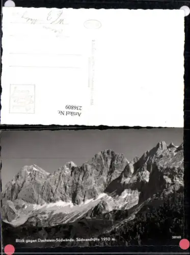 236809,Blick geg. Dachstein-Südwände Südwandhütte b. Ramsau
