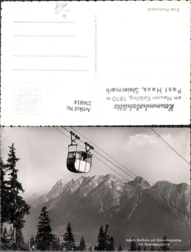 236814,Haus Gröbming Seilbahn zur Krummholzhütte m. Dachstein