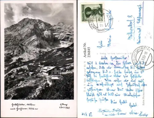 236845,Hesshütte Berghütte m. Hochtor b. Johnsbach