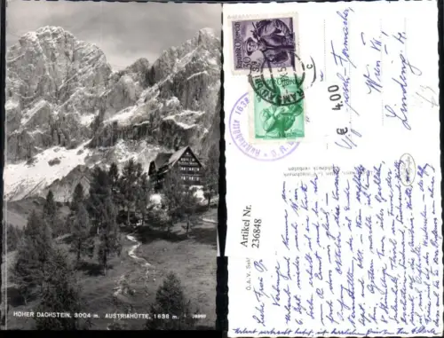 236848,Hoher Dachstein Austriahütte Berghütte b. Ramsau