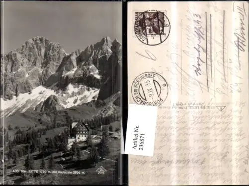 236871,Austria-Hütte Berghütte m. Dachstein b. Ramsau