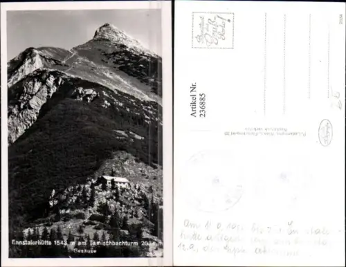 236885,Ennstalerhütte Berghütte am Tamischbachturm im Gesäuse b. Weng