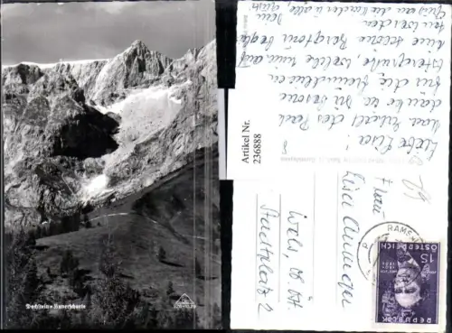 236888,Dachstein Hunerscharte Bergkulisse b. Ramsau am Dachstein