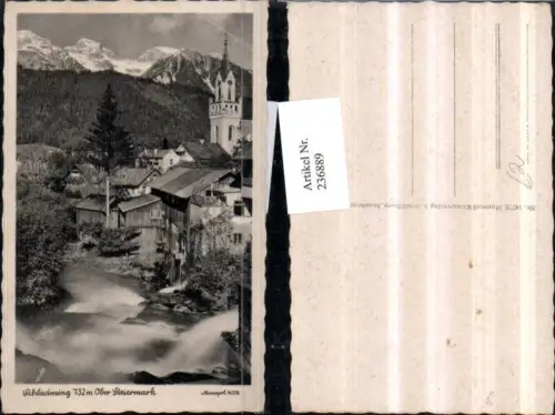 236889,Schladming Teilansicht Partie Kirchenturm