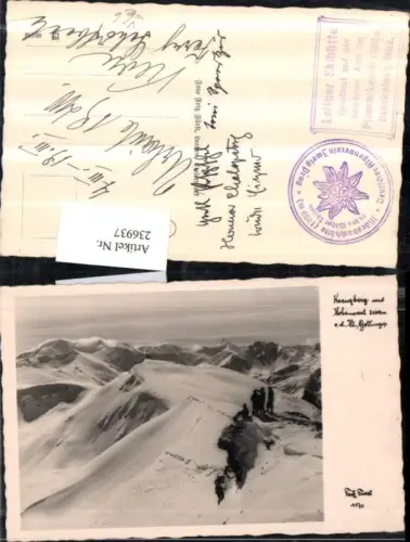 236937,Kreuzberg Hohenwart v. d. Kl. Gollingspitze Bergkulisse Winterbild b. Donnersbach pub Fritz Fürst 1170