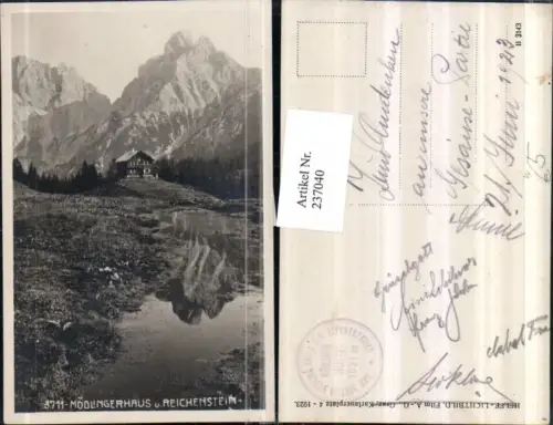 237040,Mödlingerhaus Berghütte u. Reichenstein b. Johnsbach