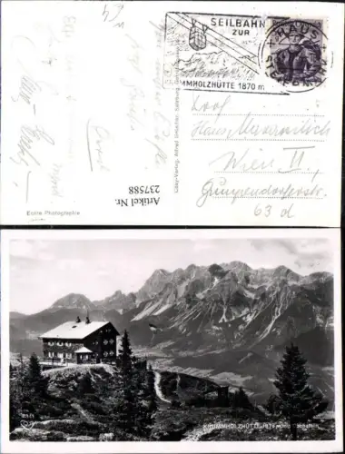 237588,Krummholzhütte Berghütte m. Dachstein b. Haus Gröbming