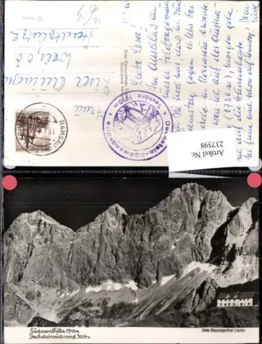 237598,Südwandhütte Berghütte m. Dachsteinsüdwand b. Ramsau