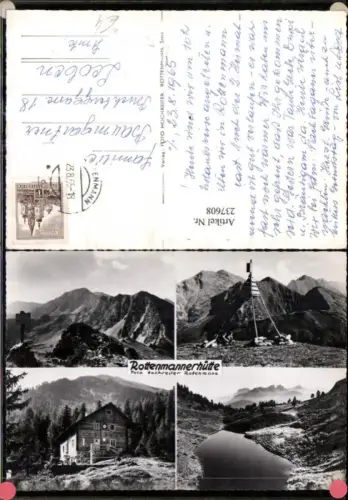237608,Rottenmannerhütte Berghütte b. Rottenmann Mehrbildkarte