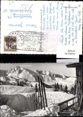 237628,Ausblick von d. Krummholzhütte b. Gröbming Winterbild