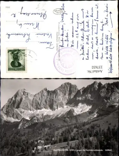237632,Austriahütte Berghütte geg. d. Dachsteinsüdwände b. Ramsau