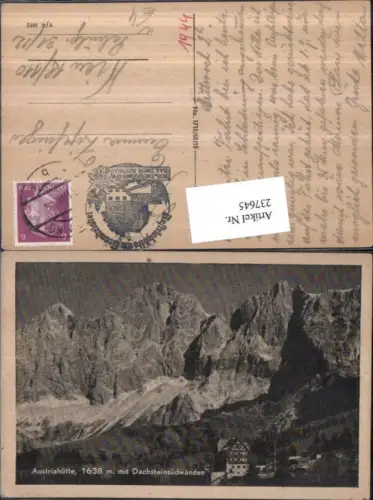 237645,Austriahütte Berghütte m. Dachsteinsüdwände b. Ramsau