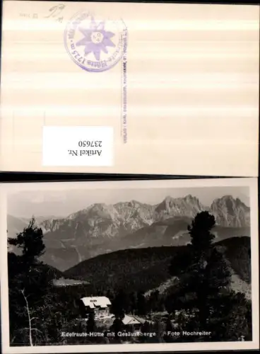 237650,Edelraute-Hütte Berghütte m. Gesäuseberge b. Trieben pub Foto Hochreiter