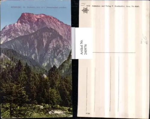 240976,Gesäuse Großer Buchstein v. Johnsbachtal gesehen b. Johnsbach
