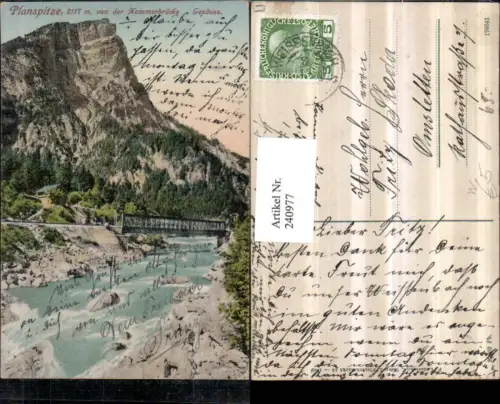 240977,Planspitze von d. Kummerbrücke im Gesäuse b. Johnsbach