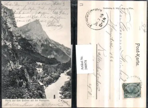 240978,Partie aus d. Gesäuse m. d. Planspitze b. Johnsbach