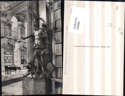 240984,Admont Bibliothek Das Gericht von J. Th. Stammel Statue