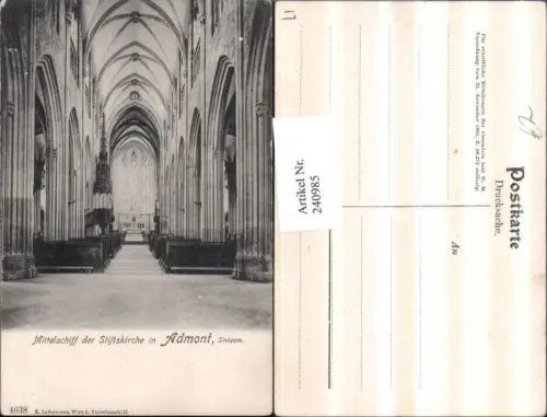240985,Admont Mittelschiff d. Stiftskirche