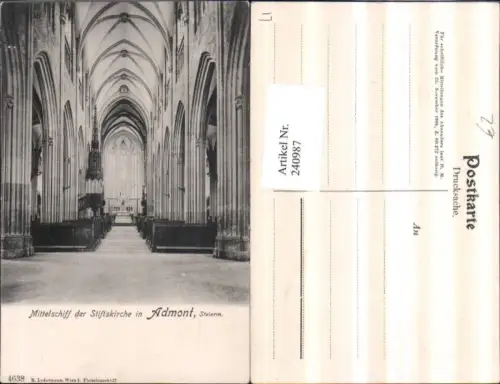 240987,Admont Mittelschiff d. Stiftskirche