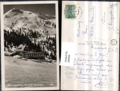 240989,Neue Plannerhütte m. Gläserkoppe b. Donnersbach Winterbild
