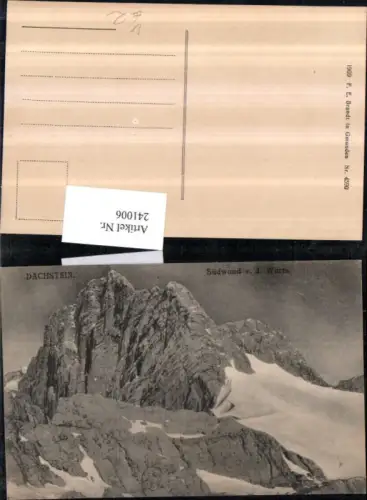 241006,Dachstein Südwand von d. Warte Bergkulisse pub F. E. Brandt 4590