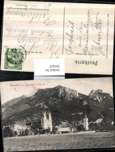 241022,Admont Teilansicht m. d. Sparafeld