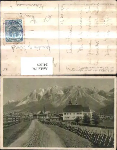 241059,St. Rupert am Kulm b. Schladming m. d. Dachsteingruppe Straßenansicht
