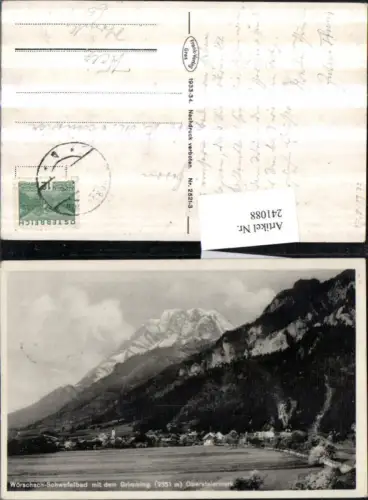 241088,Wörschach Teilansicht m. d. Grimming